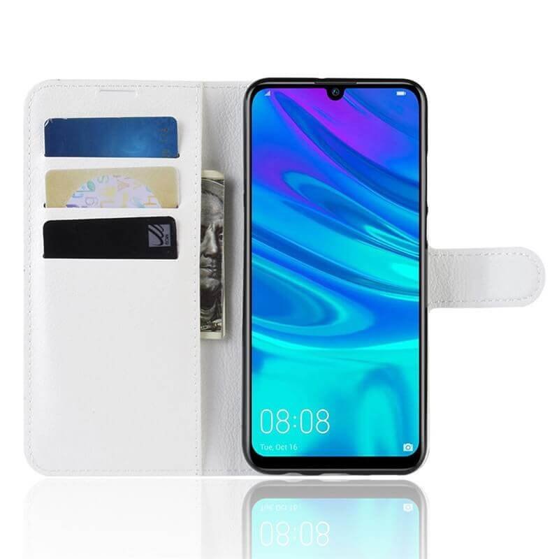 Funda Libro Huawei P30 Lite Soporte Blanca.