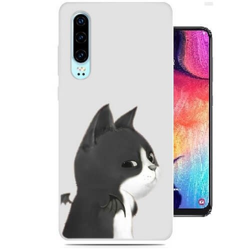 Funda Huawei P30 Dibujo Gato