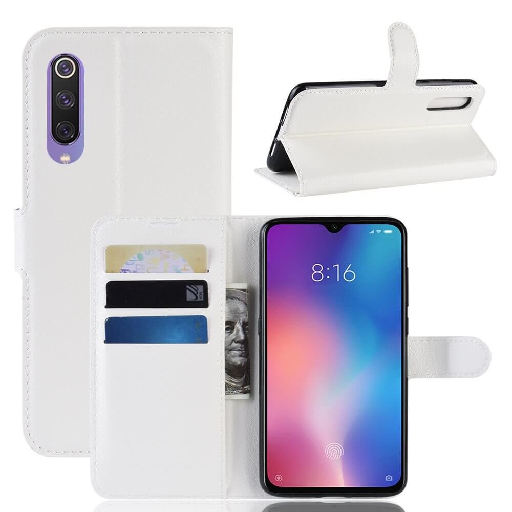 Funda Libro Xiaomi MI 9 SE Soporte Blanca.