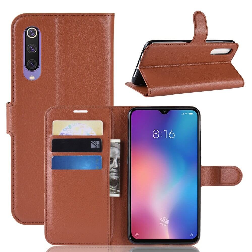 Funda Libro Xiaomi MI 9 SE Soporte Marron.