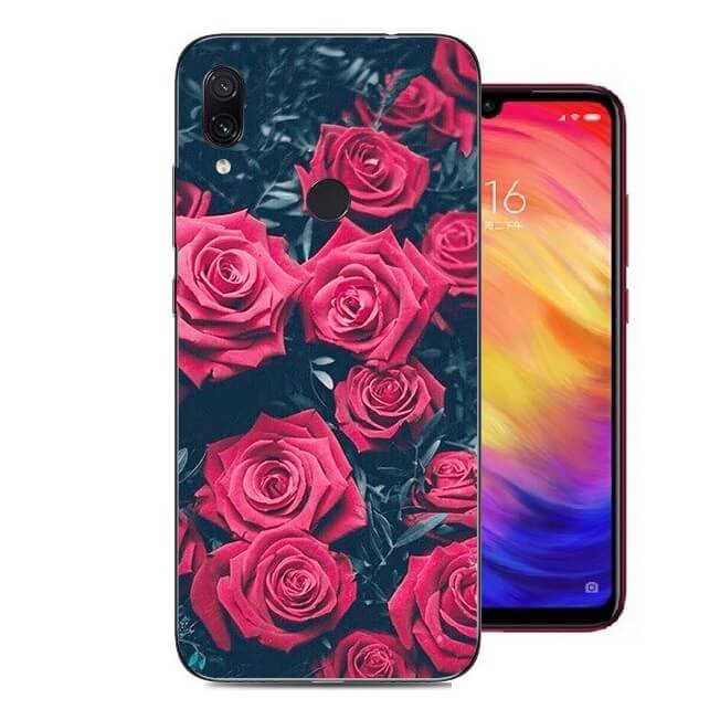 Funda Xiaomi Redmi 7 Dibujo Rosas