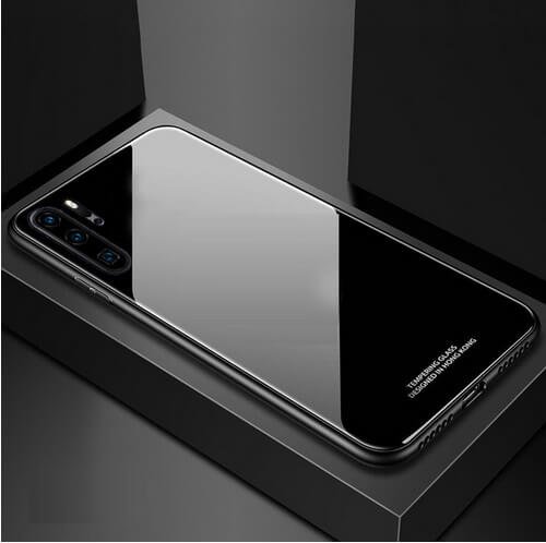 Funda Huawei P30 Pro Tpu Trasera Cristal Negra