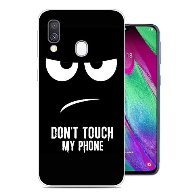 Funda Samsung Galaxy A40 Dibujo Enfadado
