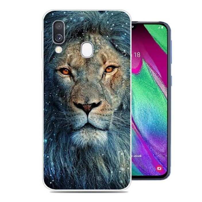Funda Samsung Galaxy A40 Dibujo Leon
