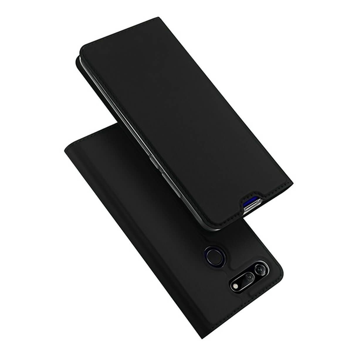 Funda Libro Smart Translucida Honor View 20 Dux negra