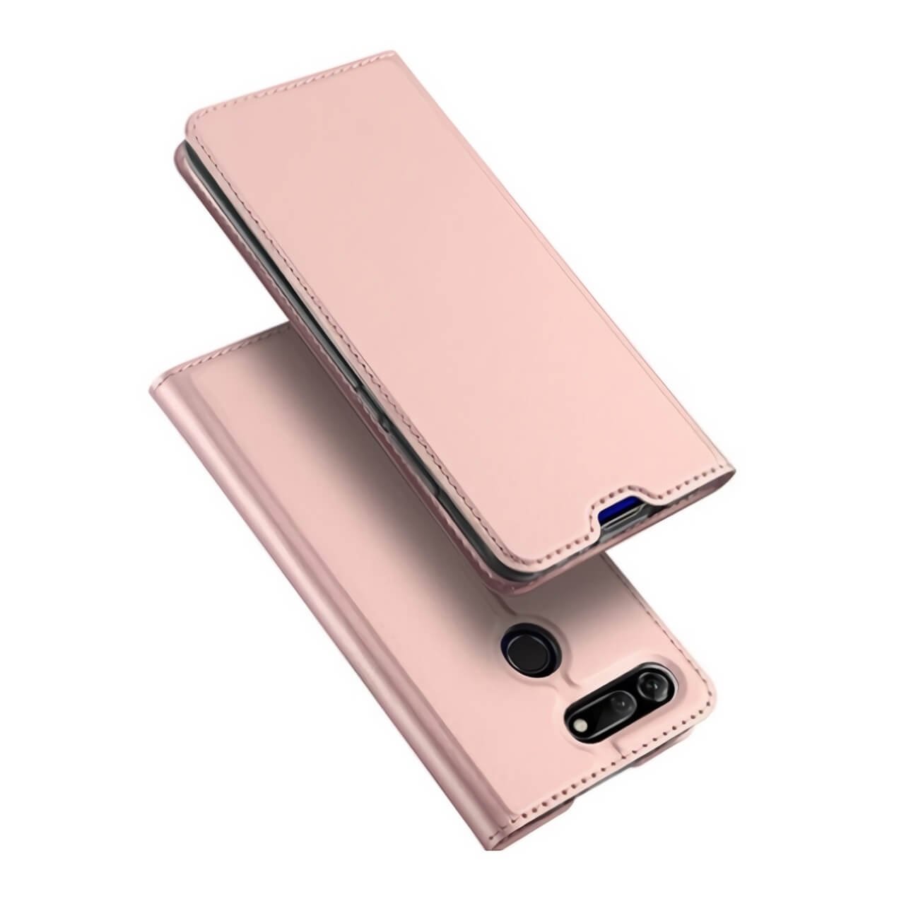 Funda Libro Smart Translucida Honor View 20 Dux rosa