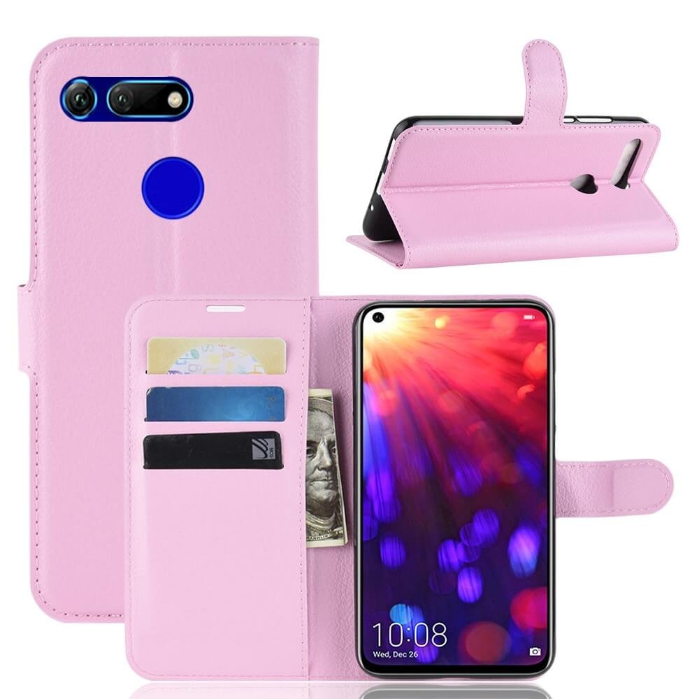 Funda Libro Honor View 20 cuero Soporte Lila