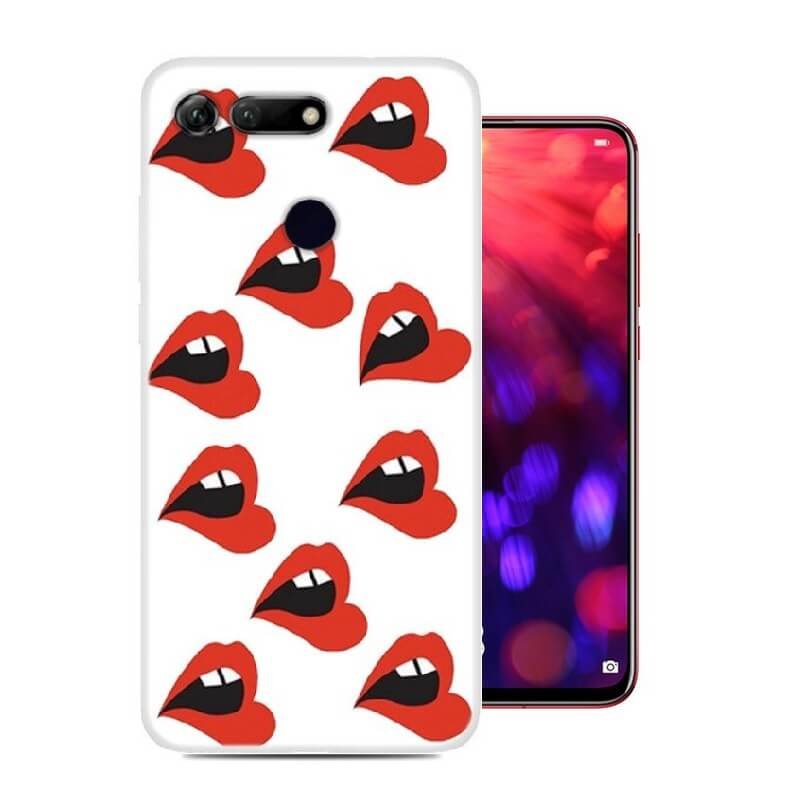 Funda Honor View 20 Gel Dibujo Besos