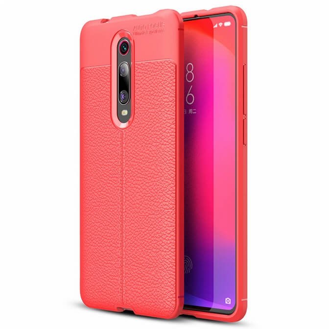 Funda Xiaomi Redmi K20 Tpu Cuero 3D Roja
