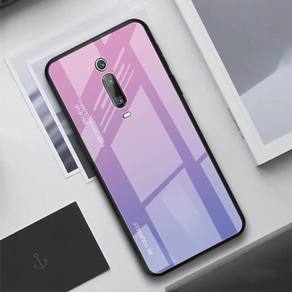 Funda Xiaomi Redmi K20 T Tpu Trasera Cristal Lila