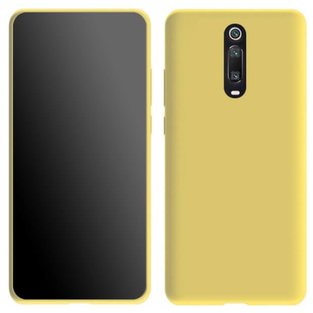 Funda Xiaomi MI 9T Silicona Liquida amarilla