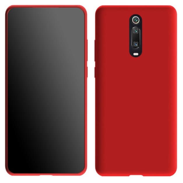 Funda Xiaomi MI 9T Silicona Liquida roja