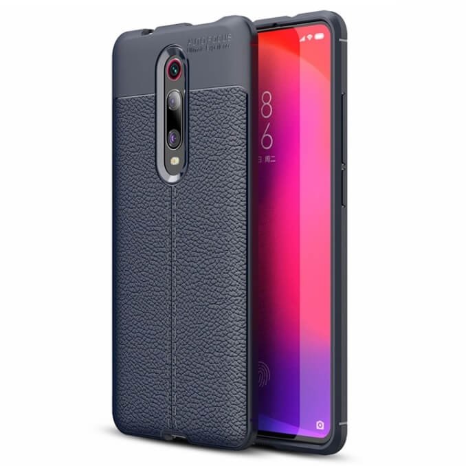Funda Xiaomi MI 9T Tpu Cuero 3D Azul