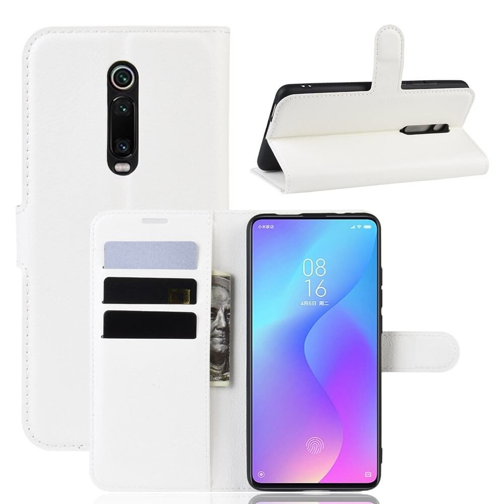 Funda Libro Xiaomi Mi 9T Soporte Blanca.