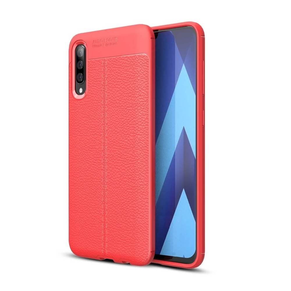 Funda Samsung Galaxy A70 Tpu Cuero 3D Roja