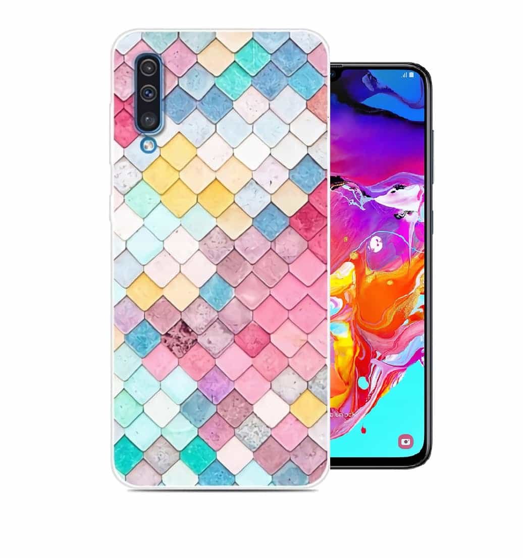 Funda Samsung Galaxy A70 Gel Dibujo Acuarela