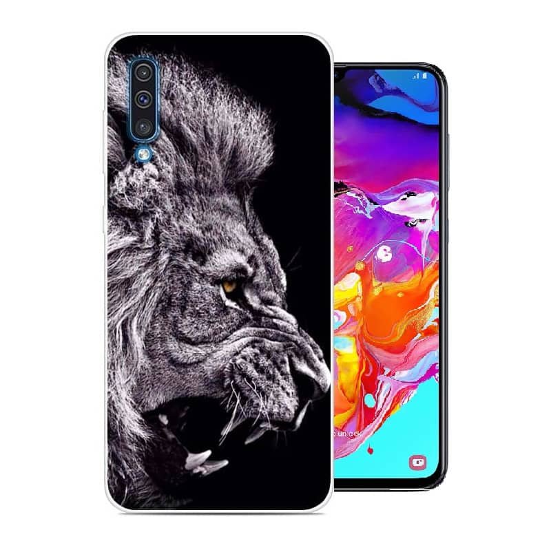 Funda Samsung Galaxy A70 Dibujo Leon