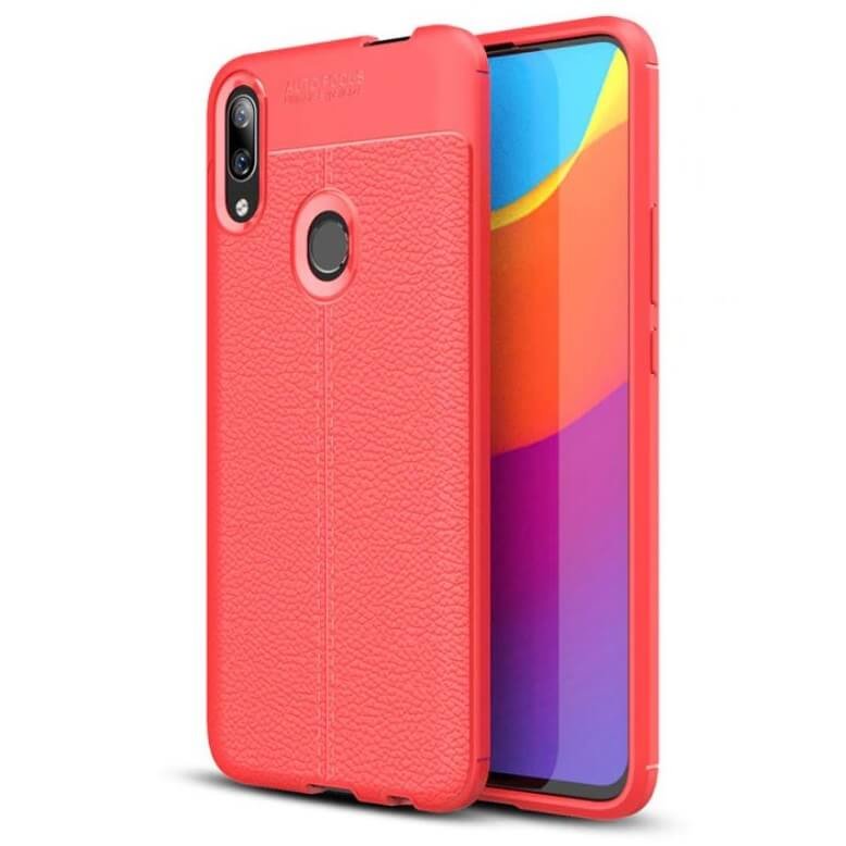 Funda Huawei P Smart Z Tpu Cuero 3D Roja