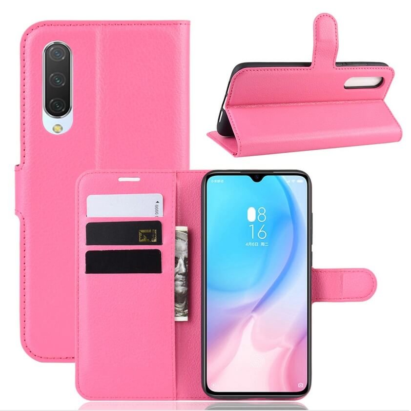 Funda Libro Xiaomi Mi A3 Soporte Fucsia