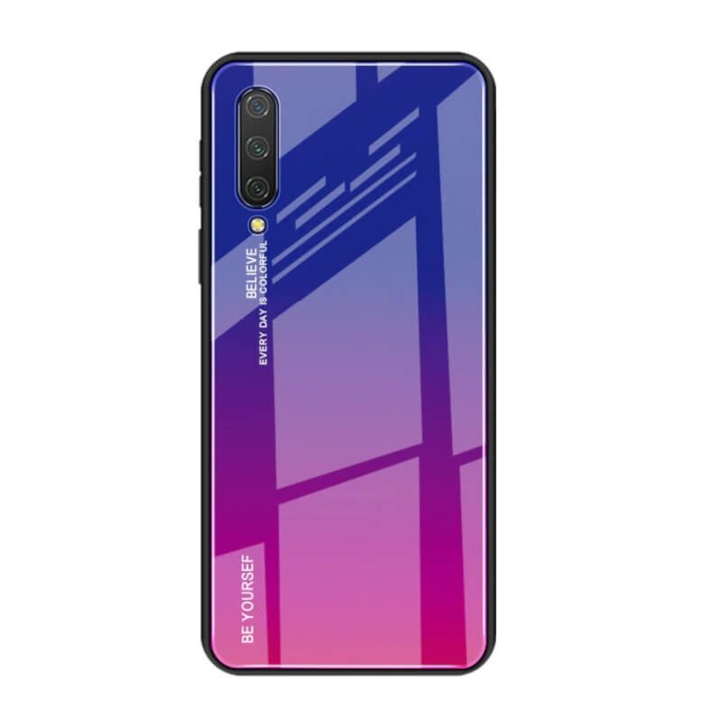 Funda Xiaomi MI 9 Lite Tpu Trasera Cristal violeta