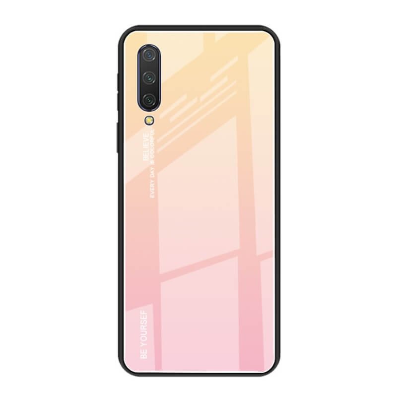 Funda Xiaomi MI 9 Lite Tpu Trasera Cristal rosa