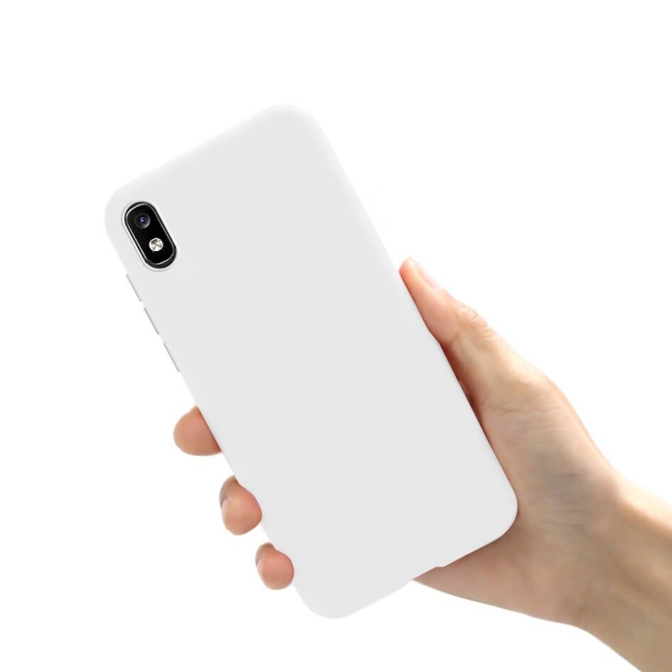 Funda Gel Samsung Galaxy A10 Mate Blanca