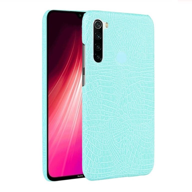 Carcasa Xiaomi Redmi Note 8 Cocodrilo Turquesa