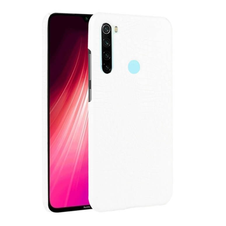 Carcasa Xiaomi Redmi Note 8 Cocodrilo Blanca
