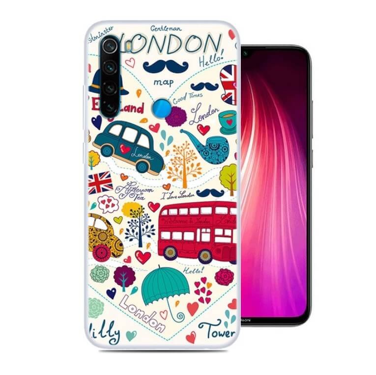 Funda Xiaomi Redmi Note 8 Dibujo London tpu