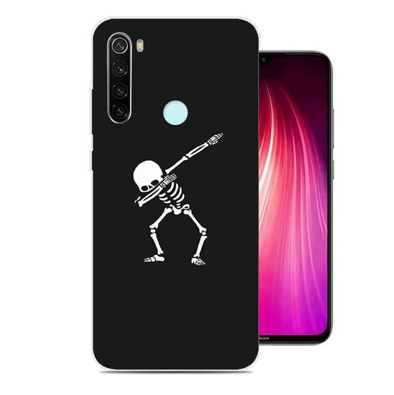 Funda Xiaomi Redmi Note 8 Dibujo Esqueleto tpu