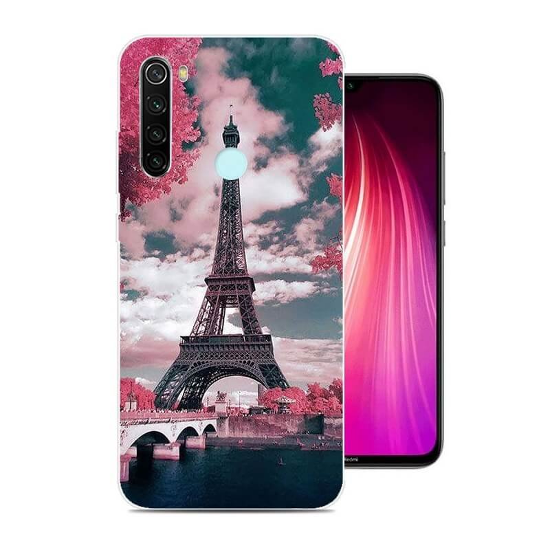 Funda Xiaomi Redmi Note 8 Dibujo Paris tpu