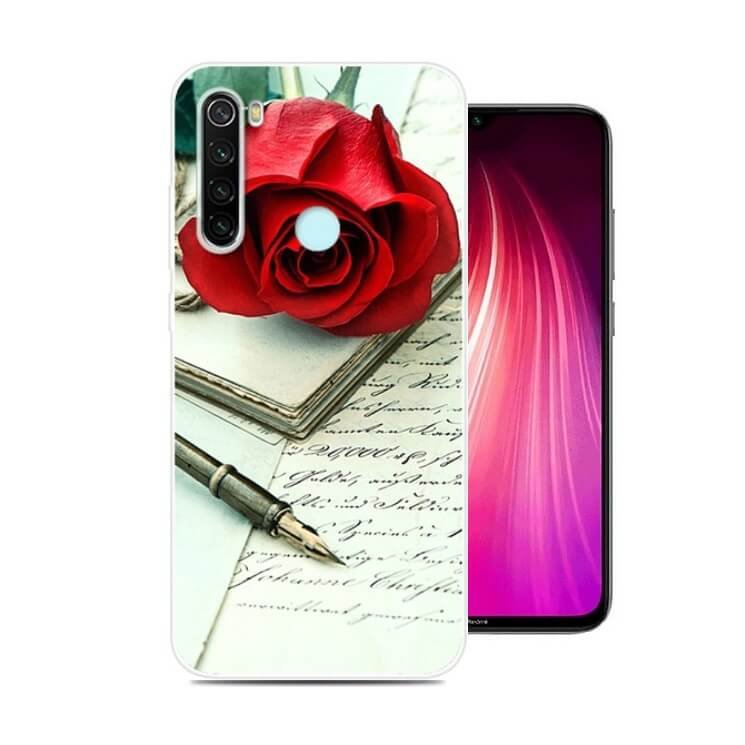 Funda Xiaomi Redmi Note 8 Dibujo Rosa tpu