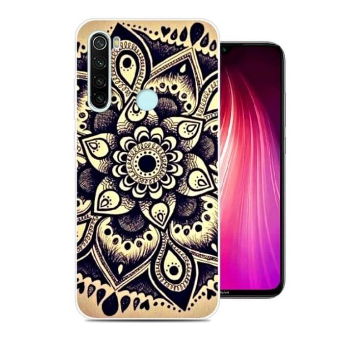 Funda Xiaomi Redmi Note 8 Dibujo Floral tpu