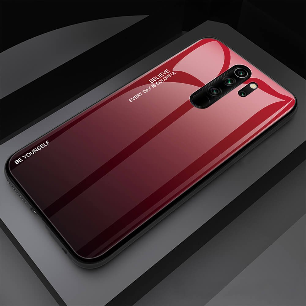 Funda Xiaomi Redmi Note 8 Pro Tpu Trasera Cristal lila
