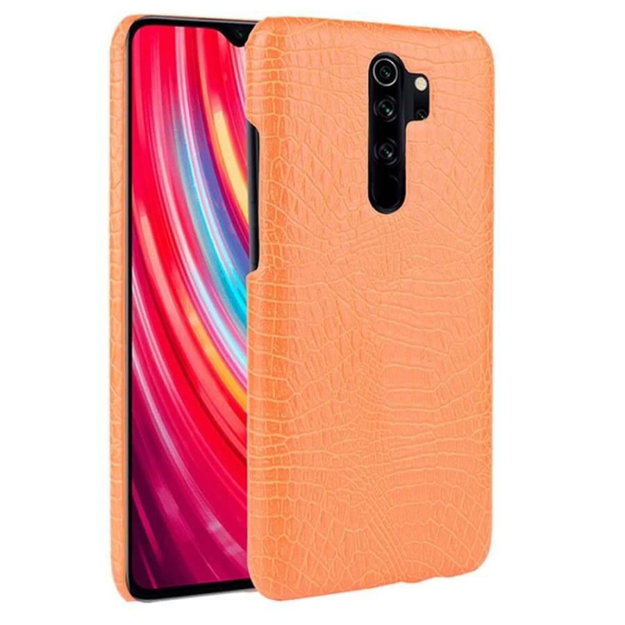 Carcasa Xiaomi Redmi Note 8 Pro Cocodrilo Naranja