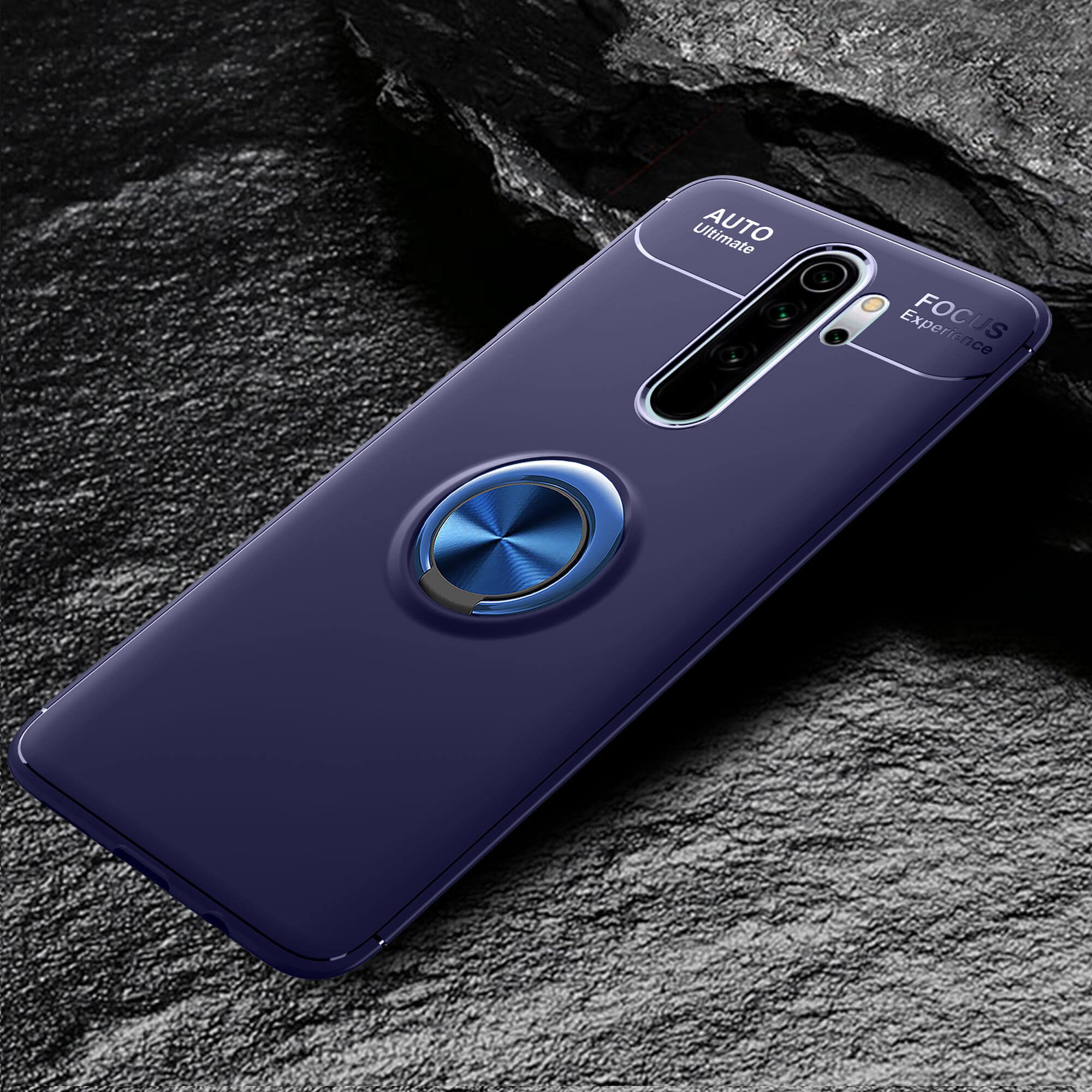 Funda Xiaomi Redmi Note 8 Pro Tpu Anillo Azul