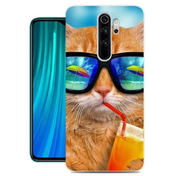 Funda Xiaomi Redmi Note 8 Pro Dibujo Gato Coolsilicona