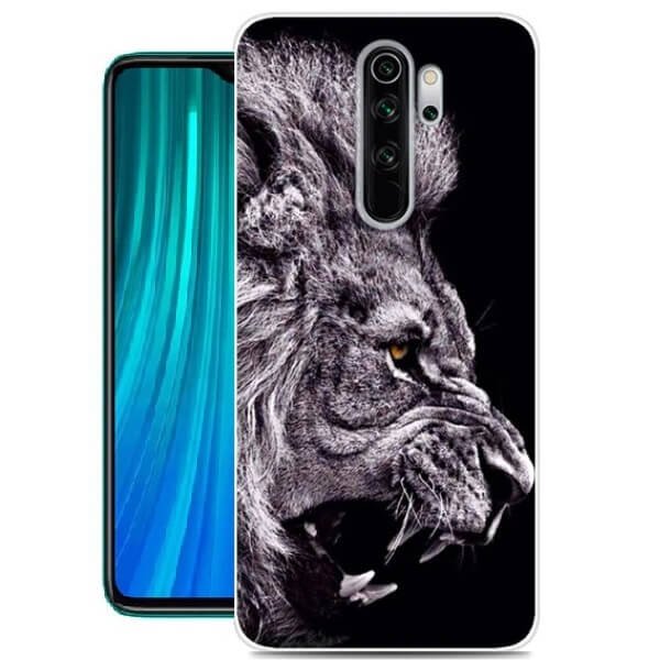 Funda Xiaomi Redmi Note 8 Pro Dibujo Leon IIsilicona
