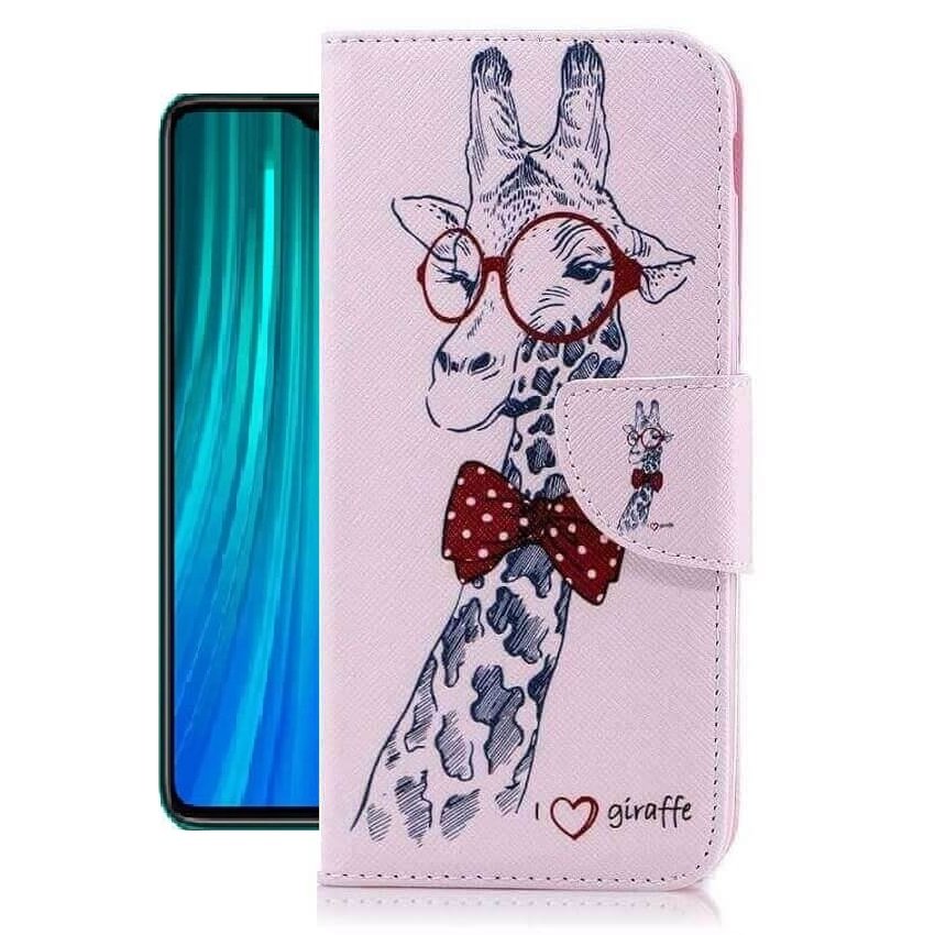 Funda Libro Xiaomi Redmi Note 8 Pro Soporte Girafa.