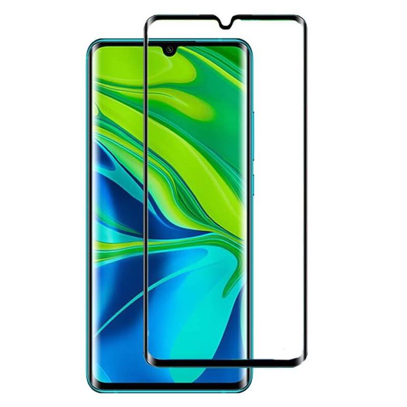 Protector Pantalla Cristal Negro Templado Premium Xiaomi Mi Note 10