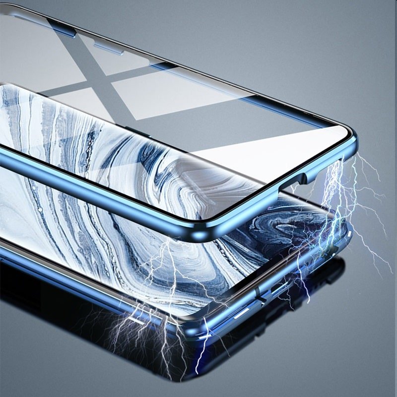 Funda Cubretodo Xiaomi Mi Note 10 Lite Magnetica Verde detalle cierre