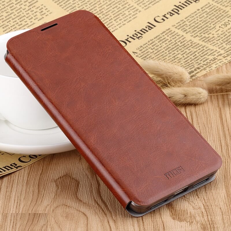 Funda Libro Xiaomi Mi Note 10 Soporte marron