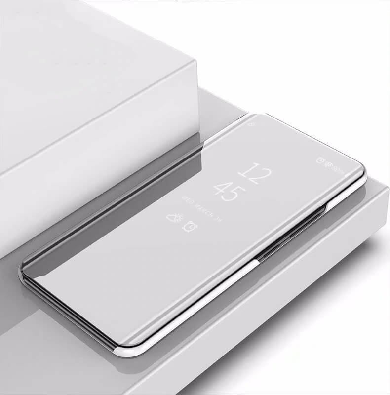Funda Xiaomi Mi Note 10 libro Smart Vision gris plata