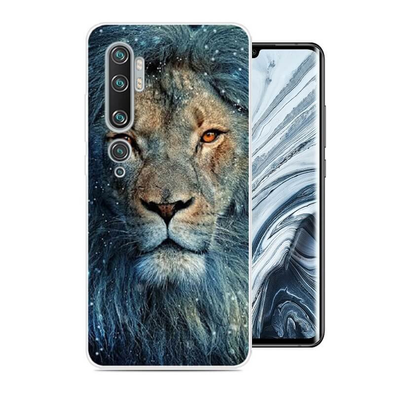 Funda Xiaomi MI Note 10 Gel Dibujo Leon