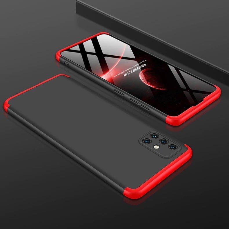 Funda 360 Samsung Galaxy A51 Negra y Roja
