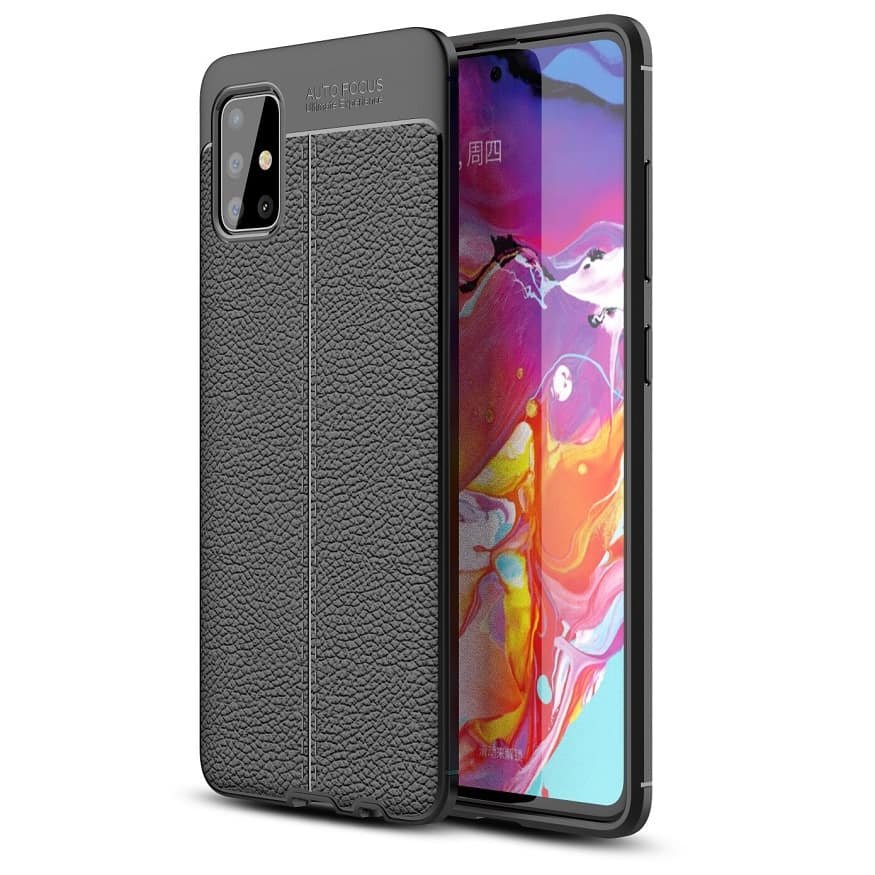 Funda Xiaomi Samsung Galaxy A51 Tpu Cuero 3D Negra
