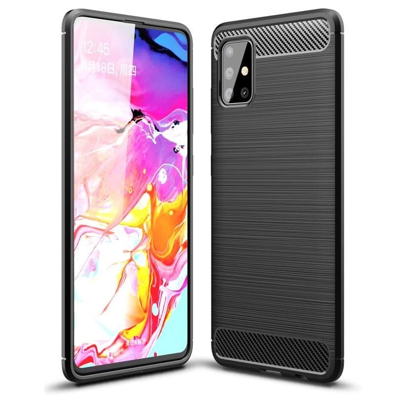 Funda Samsung Galaxy A51 Tpu Carbono 3D Negra