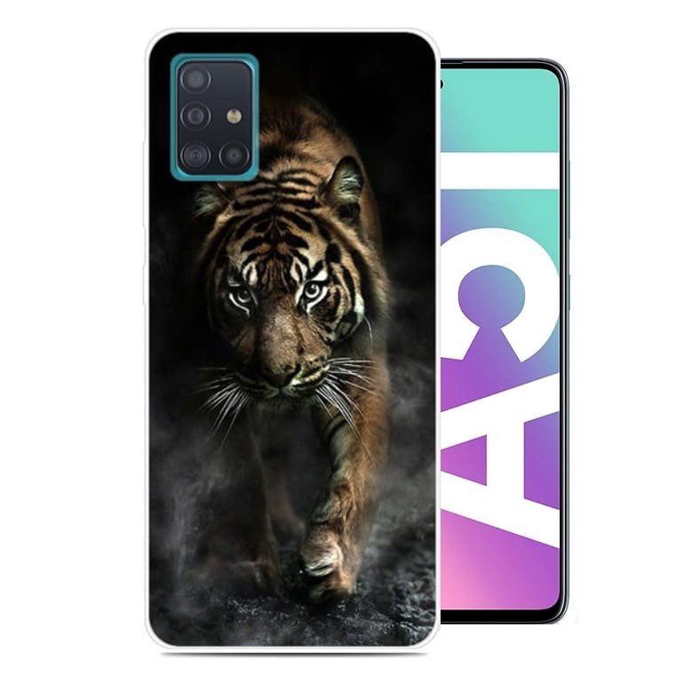 Funda Samsung Galaxy A51 TPU Dibujo Tigre