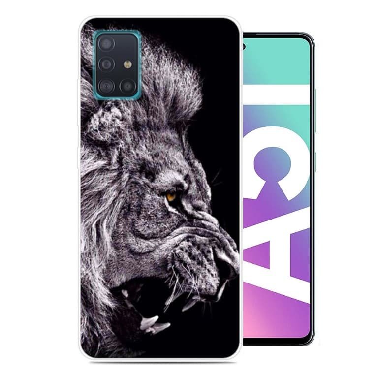 Funda Samsung Galaxy A51 TPU Dibujo Leon