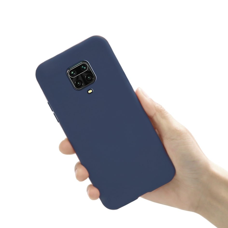 Carcasa Xiaomi Redmi Note 9 Pro Suave Mate azul marino